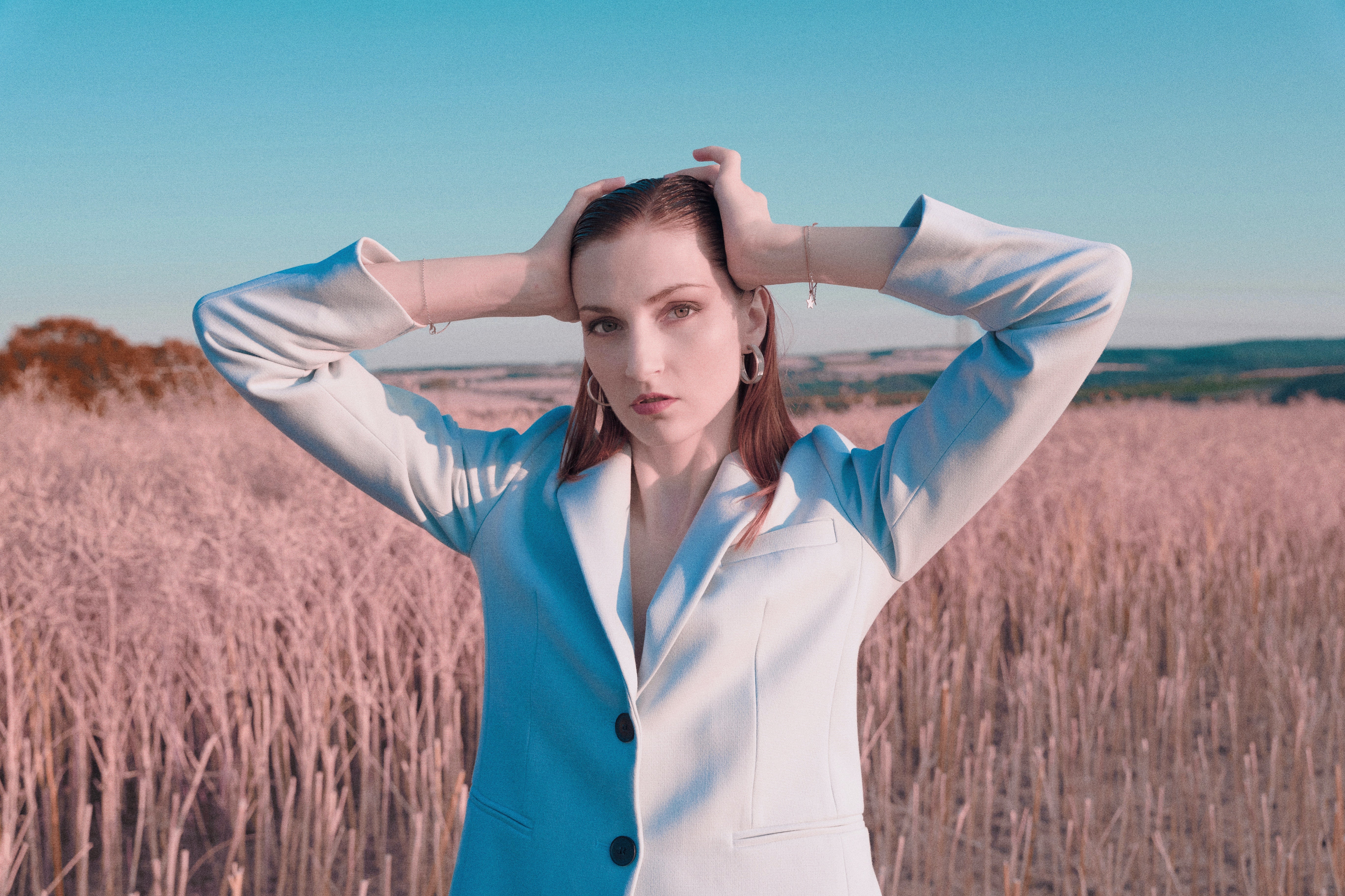 woman wearing a blazer
