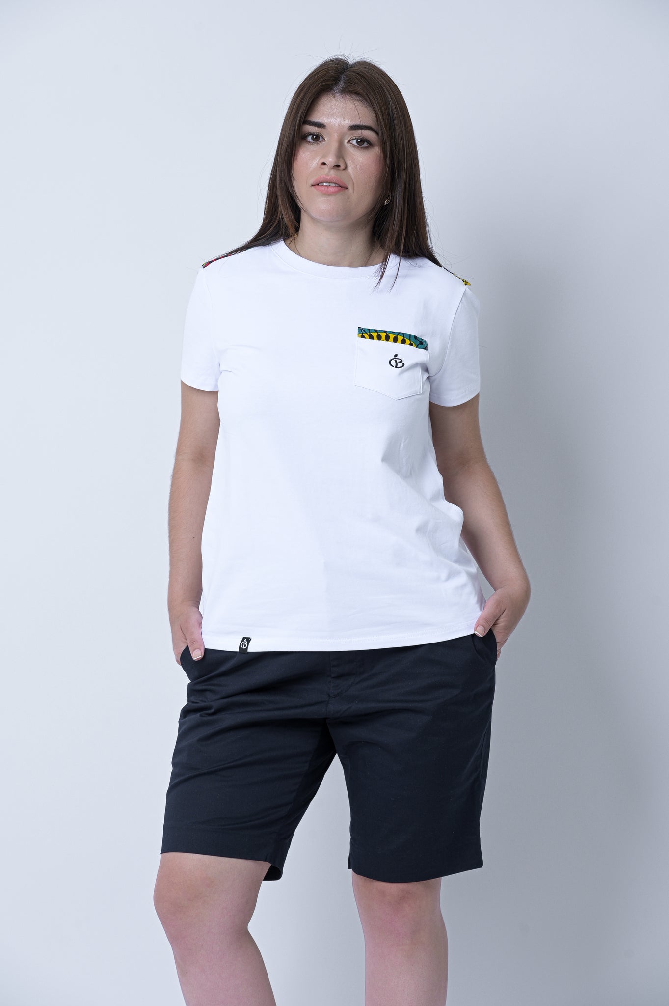 BONBERRY Poche Epaulette Tropical Citrus Wax T-shirt